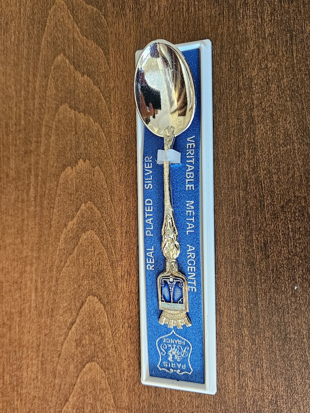 Silver-Plated Decorative Spoon - Featuring The Eiffel Tower